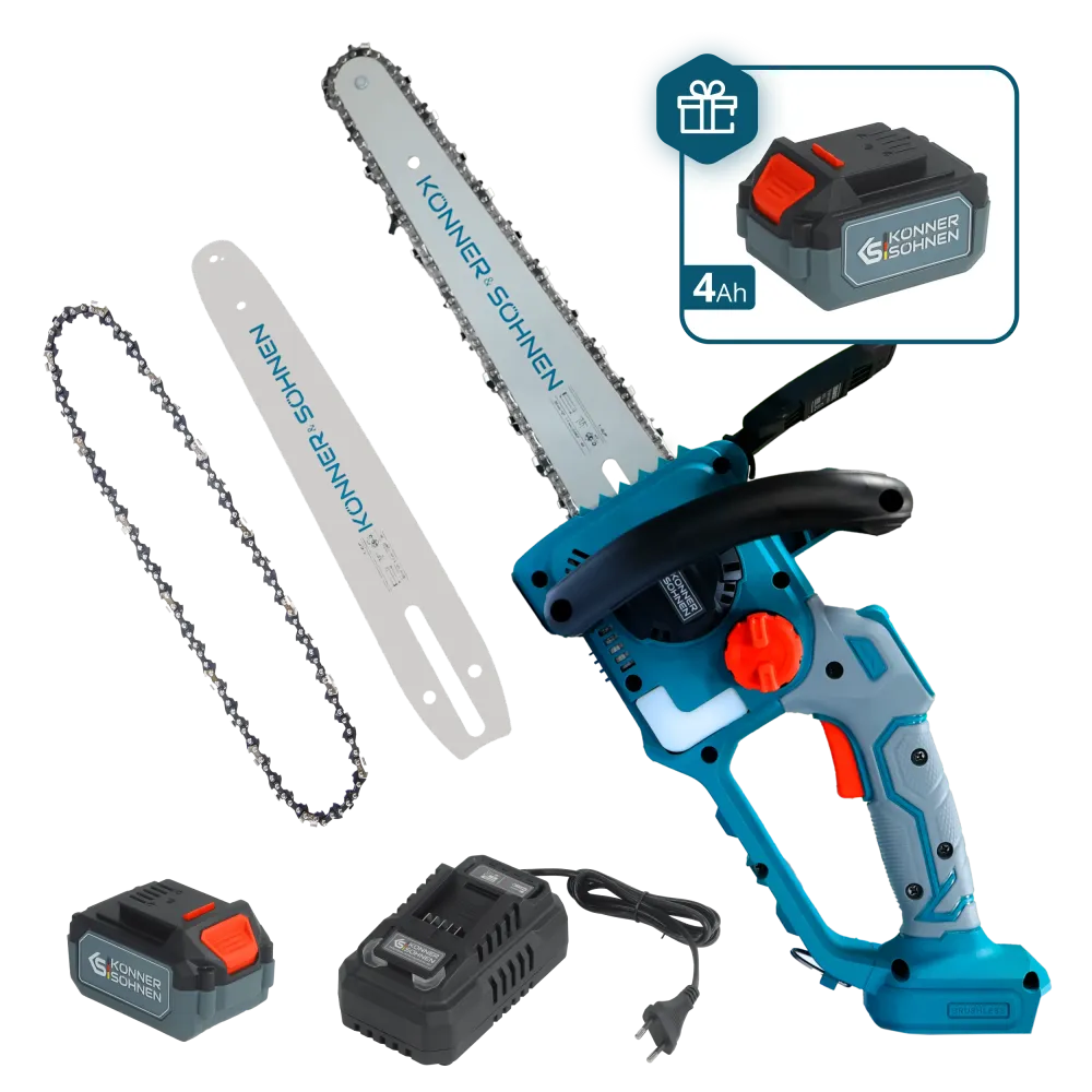 Johdoton Mini Moottorisaha KS MCS20V-12 SET PLUS Könner & Söhnen