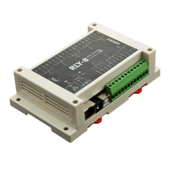 8-kanavainen Ethernet-releohjain PoE:llä & USB:llä - DFRobot Industrial