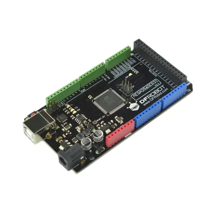 DFRduino Mega2560: Arduino Mega 2560 R3 -yhteensopiva ohjauskortti DFRobot