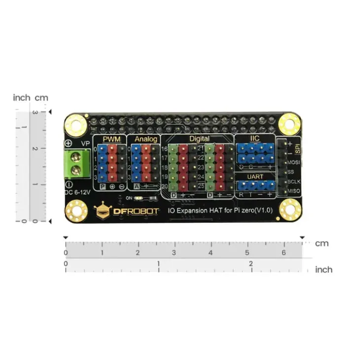 IO-laajennus HAT Raspberry Pi 5 4B Zero W GPIO-laajennuslevy DFRobot