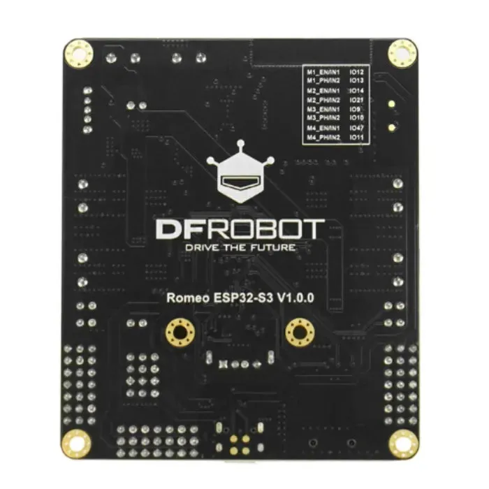 Romeo ESP32-S3 Robotiikkakortti: FPV-kamera & moottoriohjain - DFRobot