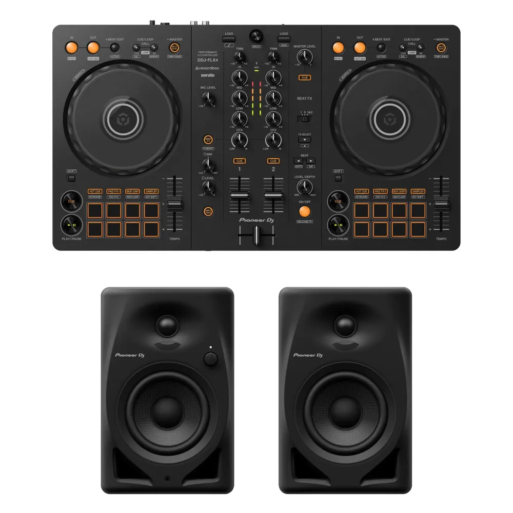 Pioneer DJ FLX4 Monitoripaketti