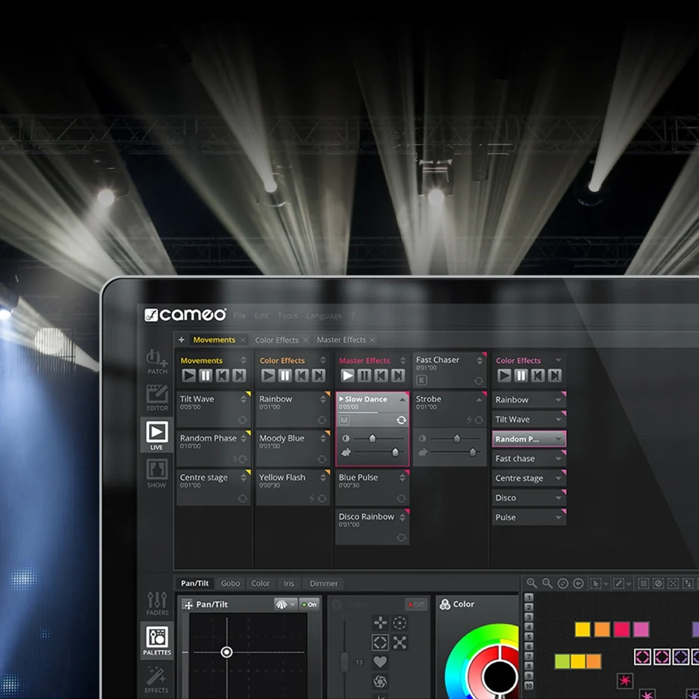 Cameo DVC CUE USB-DMX Interface ja Ohjelmisto