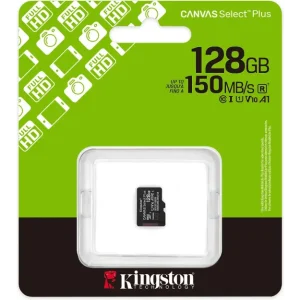 Kingston 128 Gt Canvas Select Plus Gen3 UHS-I microSD muistikortti