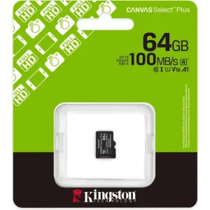 Kingston 64 Gt Canvas Select Plus Gen3 UHS-I microSD muistikortti