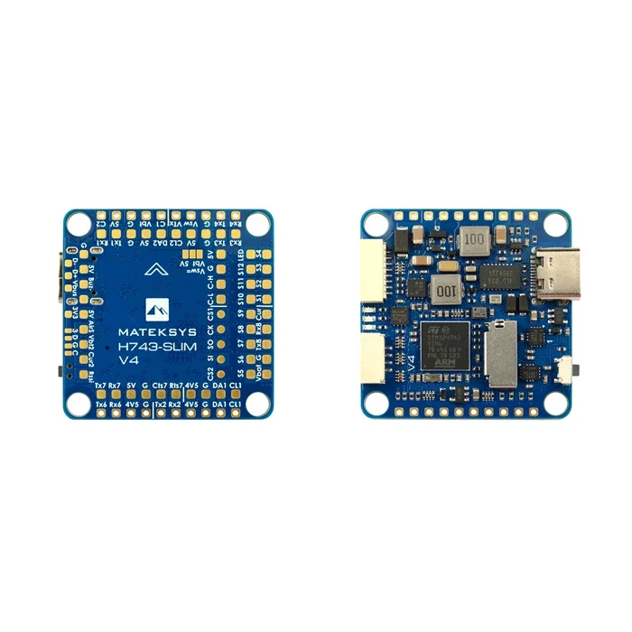 MATEK H743-SLIM V4 | STM32H743 FC | Kaksinkertainen IMU CAN OSD