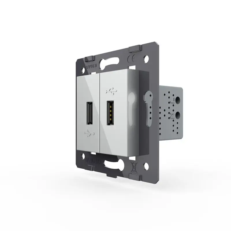 Livolo | Harmaa | SR | USB -laturi USB -laturi