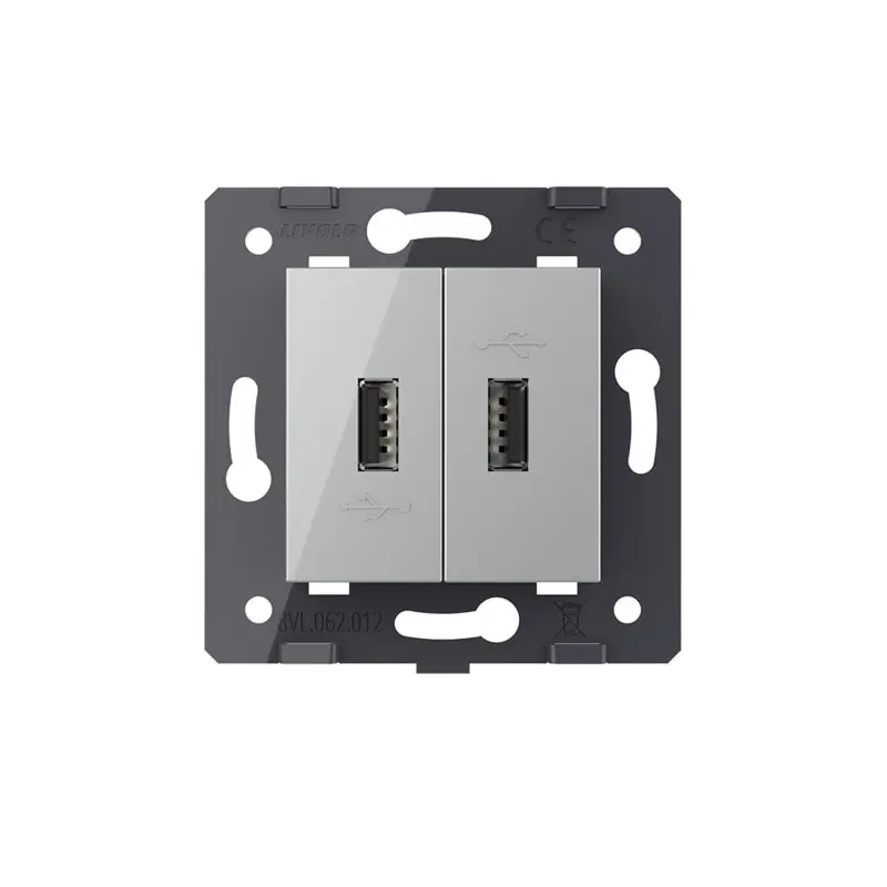 Livolo | Harmaa | SR | USB -laturi USB -laturi