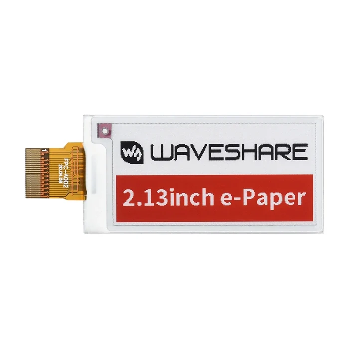 Waveshare 2,13 tuuman E-Ink raakänäyttöpaneeli kolmivärinen