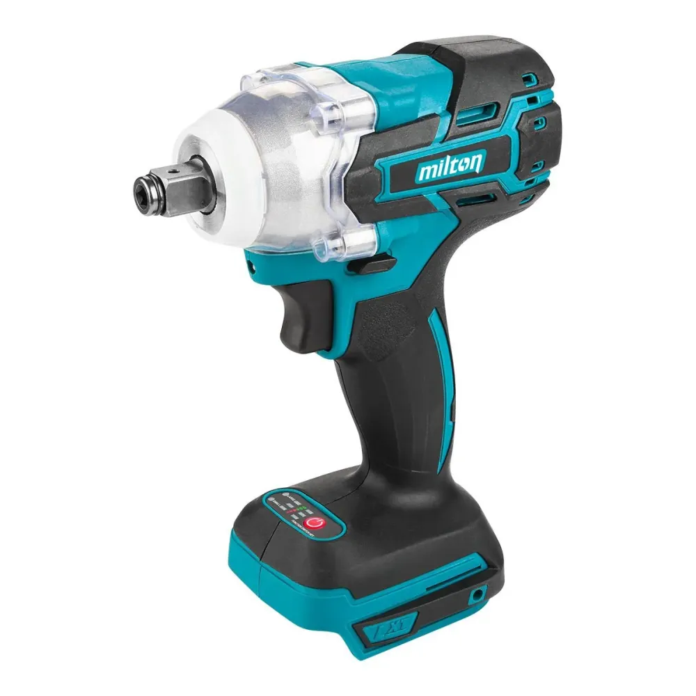 Iskevä Akkumutterinväännin 520Nm 18V, Hiiliharjaton Milton