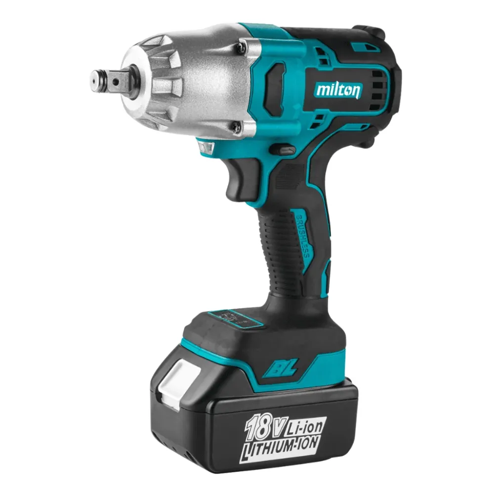 Iskevä Akkumutterinväännin 700Nm 18V, Hiiliharjaton Milton