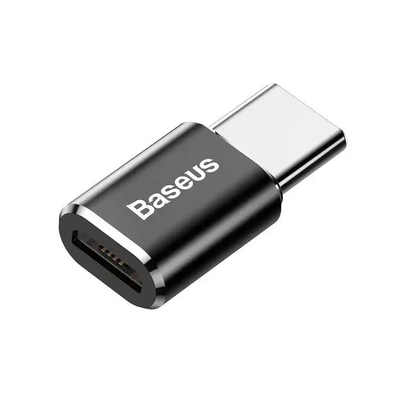 Baseus Micro-USB - USB-C -sovitin - musta