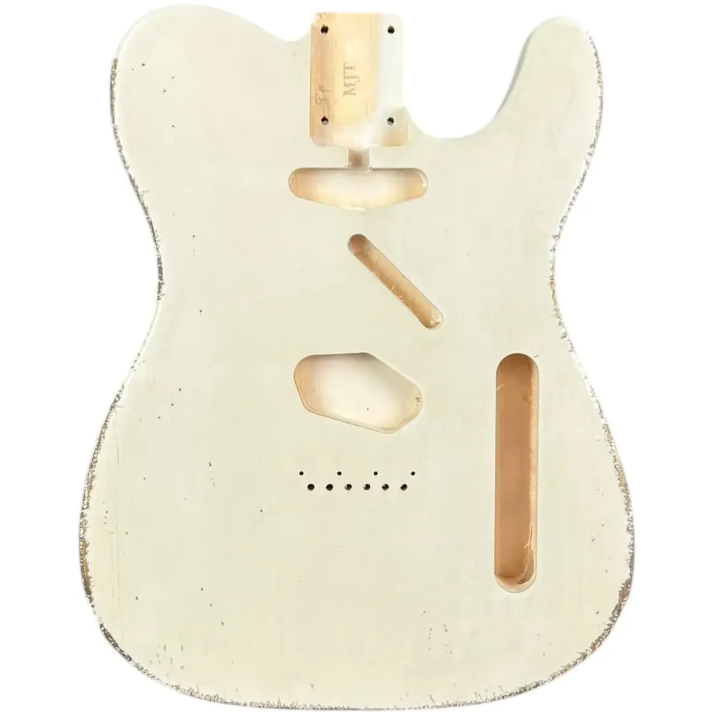 MJT Aged Nitro Telecaster Pine Body - Vaalea