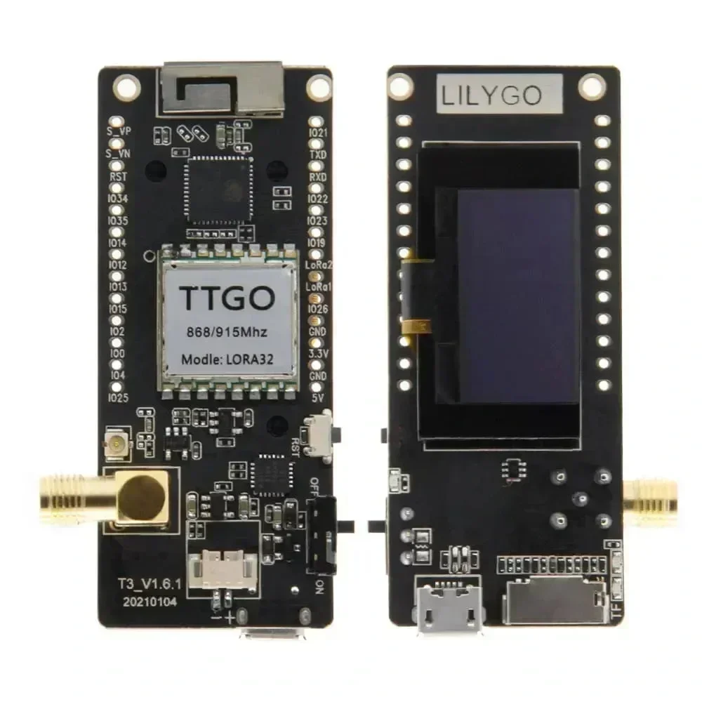 LILYGO LoRa32 V2.1 ESP32 433/868/915MHZ 0,96 tuuman OLED WIFI SD-kortti