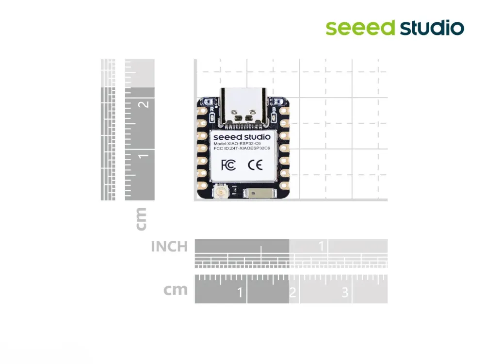 Seeed Studio XIAO ESP32C6 RISC-V 2.4GHz WIFI 6 BLE 5 Kehityslauta 160MHz