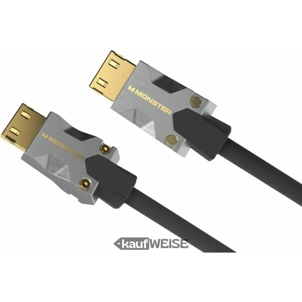 Monster M1000 Ultra HD HDMI -kaapeli (3 m) | 4K HDR10 | Nopea 18 Gbps | V-Grip™-liitin