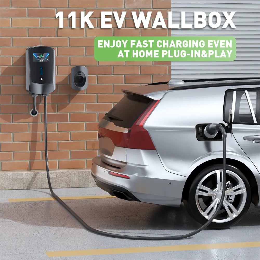 NOEIFEVO Wallbox Tyyppi 2, 11kW, sovelluksella ja RFID:llä, 6–16A, 3-vaiheinen 400V latauslaite sähköajoneuvoille (BEV/PHE...