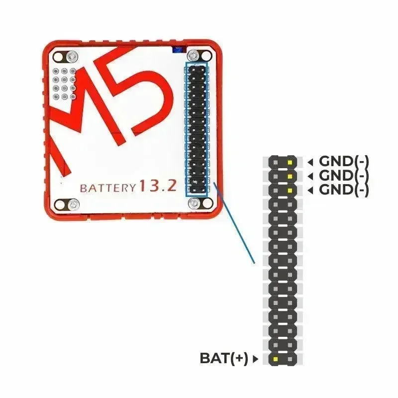 M5stack Akun moduuli 13.2 (1500mAh)