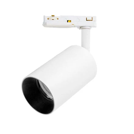Valkoinen LED-kohdevalaisin AIRAM Beam Pro, GLOBAL TRAC BASE 1-vaihekiskoon, GU10
