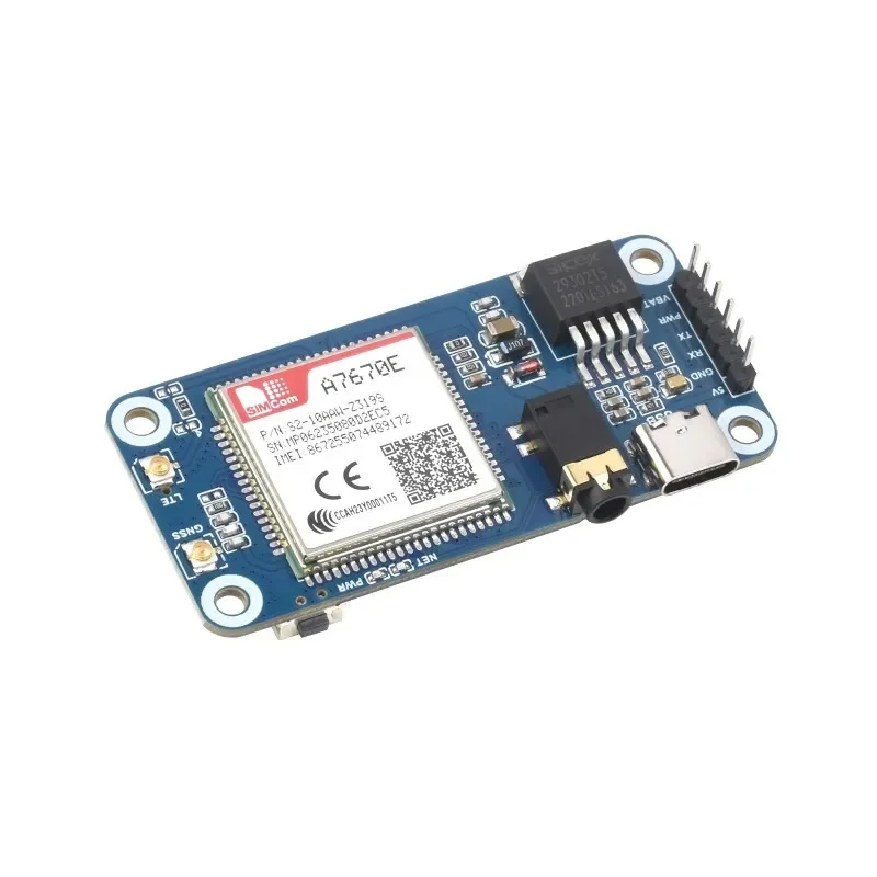 Waveshare Cat-1/GSM/GPRS/GNSS HAT Raspberry Pi GNSS -paikannukseen