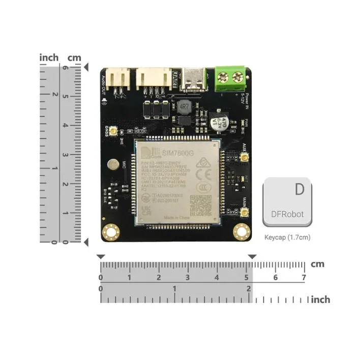 DFRobot SIM7600G-H Global 4G LTE CAT4 GPS -moduuli IoT-sillalle