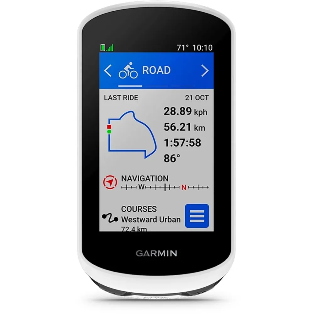 GARMIN EDGE EXPLORE 2 POWER GPS PACK -laite, jossa on sähkökäyttöinen jalusta
