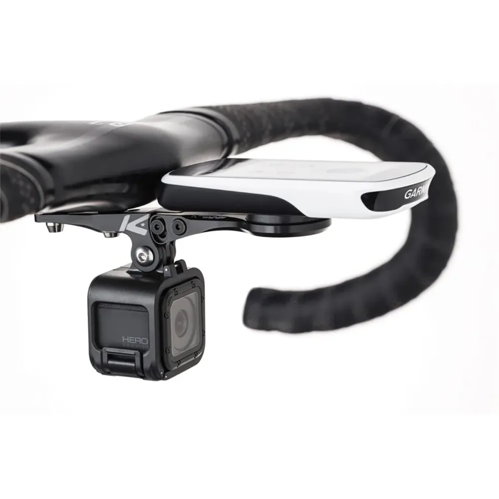K-EDGE GARMIN INTEGRATED COMBO MOUNT -kiinnike GARMIN EDGE GPS:lle Musta
