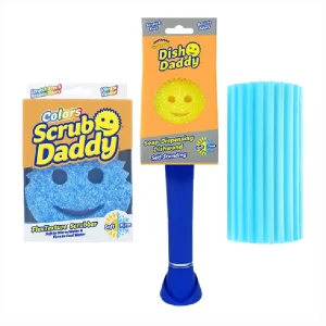 Loistava Puhdistussetti | Scrub Daddy | Sininen