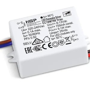 10W TRIAC-himmennettävä vakiovirtateholähde 350mA 19-28V
