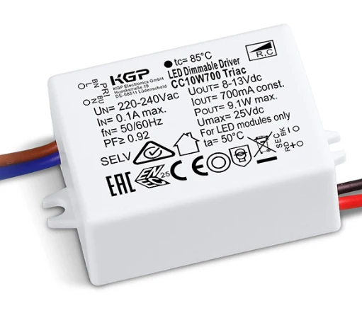 10W TRIAC-himmennettävä vakiovirtateholähde 350mA 19-28V