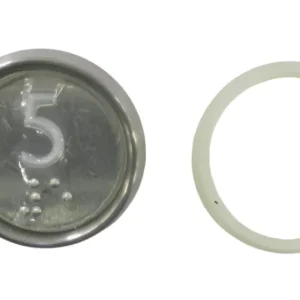 Kone Button 5 valkoinen huuhtelukytkin KM922111G005H005