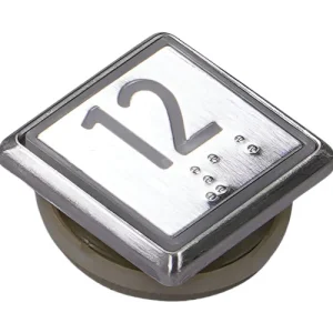 Kone Button 12 Valkoinen Huuhtelupainike COP-paneeli KM863051G081H012