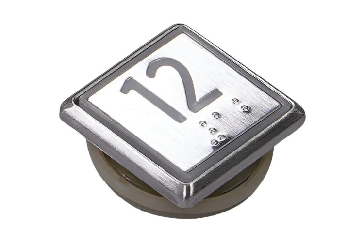Kone Button 12 Valkoinen Huuhtelupainike COP-paneeli KM863051G081H012