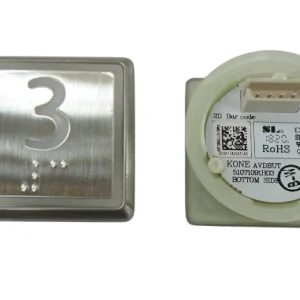 Kone Button 3 valkoinen huuhtelupaneeli KM863051G081H003