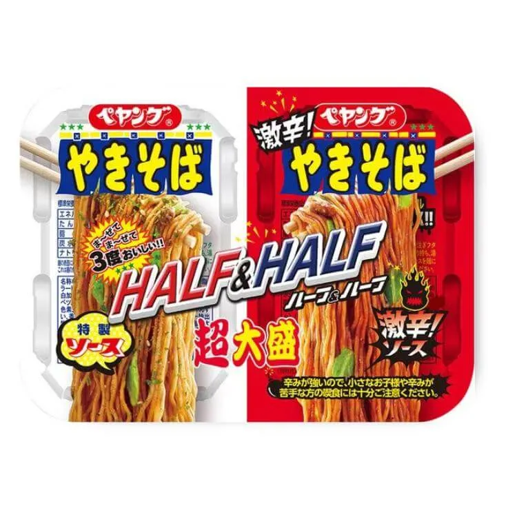 Peyoung Super Large Yakisoba – Puoliksi & Puoliksi – Super Tulinen
