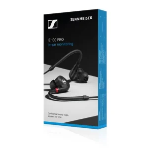 IE 100 PRO -ear-kuulokeet musta