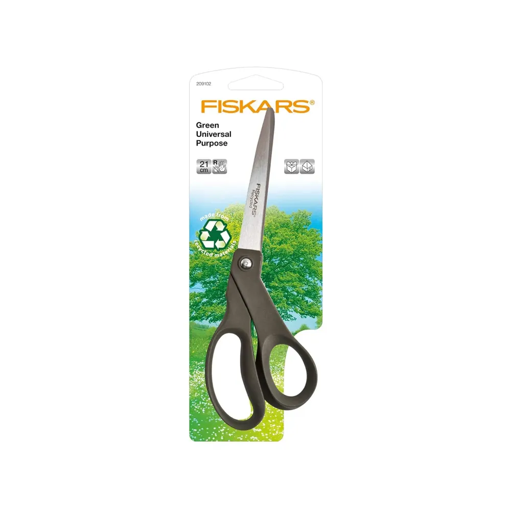 Ekologiset kierrätetyt oikeakätiset yleissakset - 21 cm - Fiskars