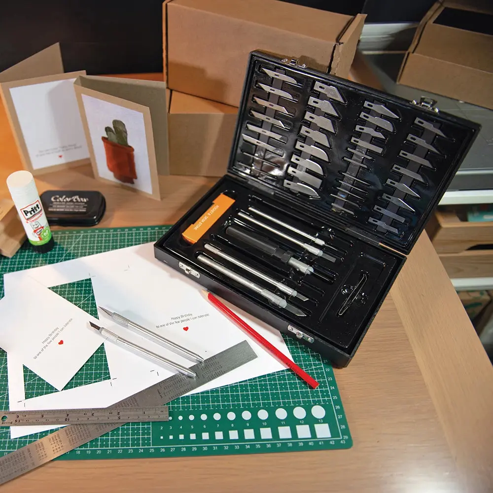 Scalpell box - 51 kpl - Silverline