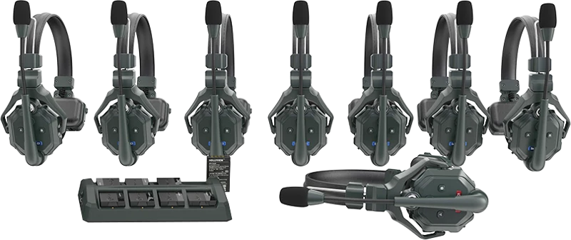 Hollyland Solidcom C1 Full Duplex Langaton Intercom Järjestelmä 8 headsets