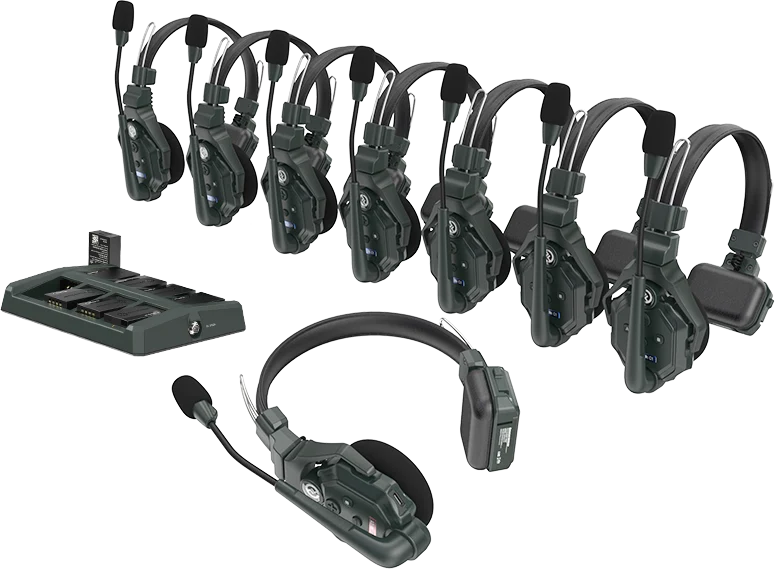 Hollyland Solidcom C1 Full Duplex Langaton Intercom Järjestelmä 8 headsets