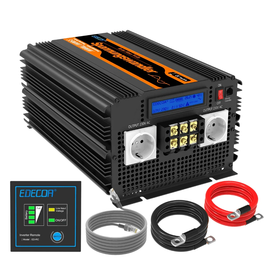 Puhdas siniaaltoinvertteri 24V 3500W/7000W