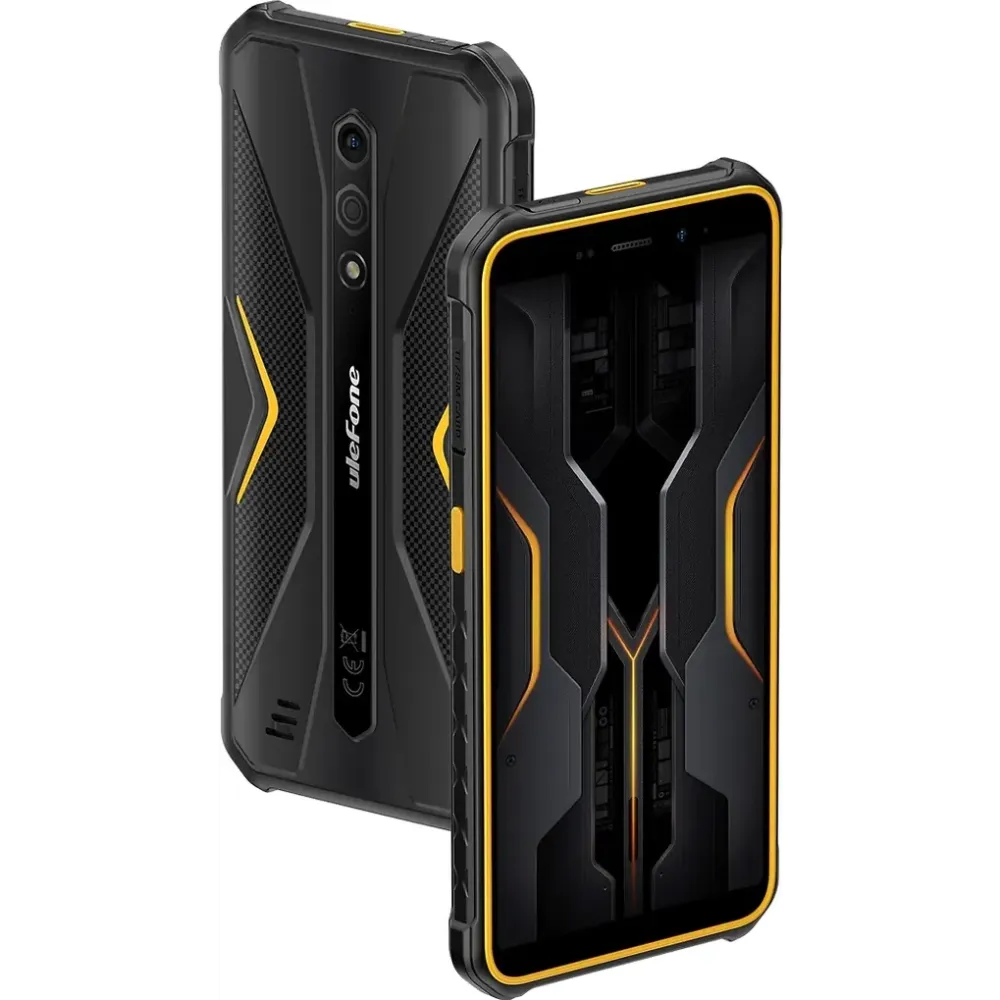 Ulefone Armor X12 Pro -puhelin, 64/4 Gt, musta/oranssi