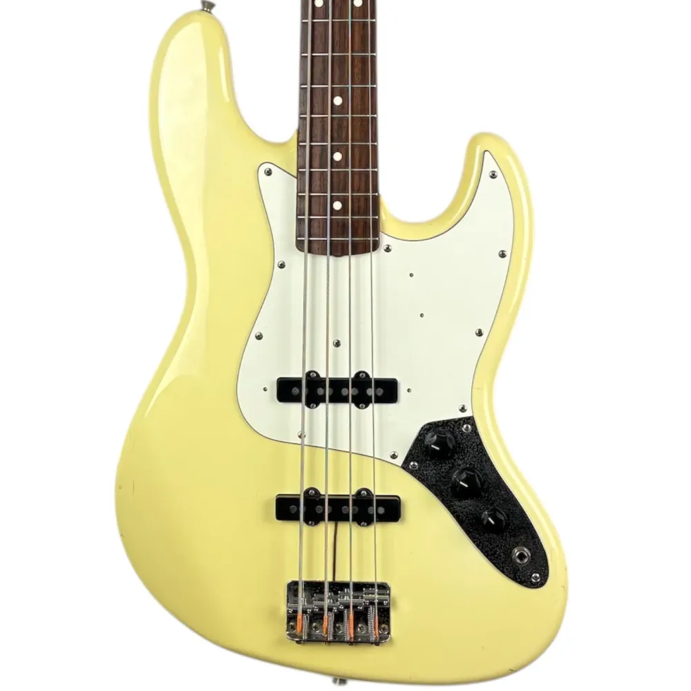 Fender Japan 62 Reissue Jazz Bass 1990-1991 - Vintage Valkoinen