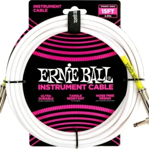 Ernie Ball 6400 Instrument Cable 4,5 Meter (15 ft) - White