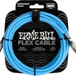 Ernie Ball 6412 FLEX Instrument Cable 3m - Blue