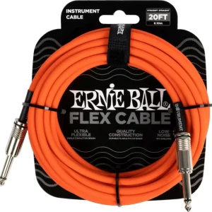 Ernie Ball 6421 FLEX Instrument Cable 6m - Orange
