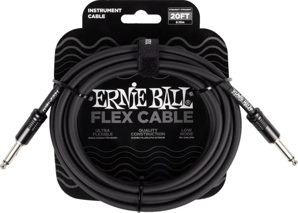 Ernie Ball 6435 FLEX Instrument Cable 6m - Black