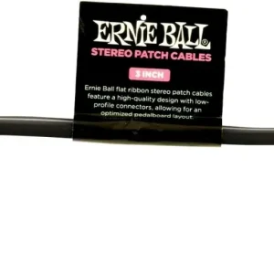 Ernie Ball-6407 Stereo (TRS) Flat Patch Cable 7,5cm