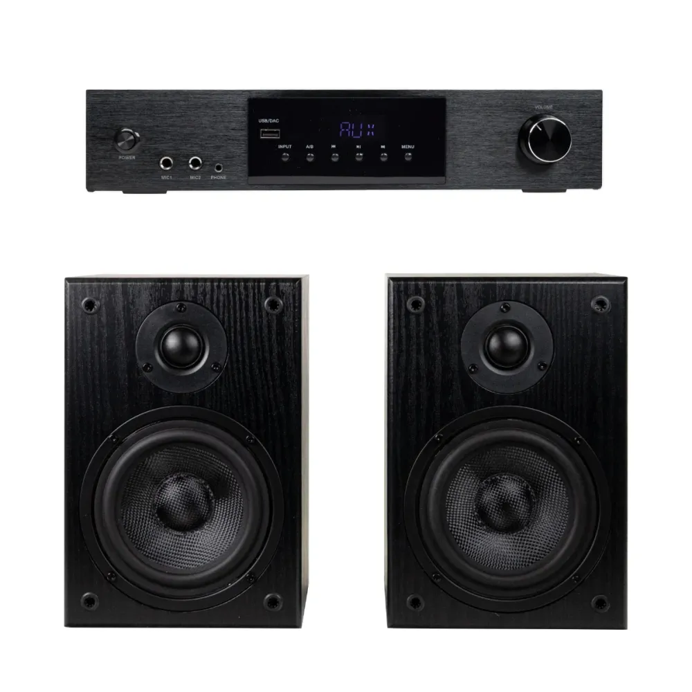 SoundMate HBS-05 Hyllykaiuttimet & HiFi Vahvistin