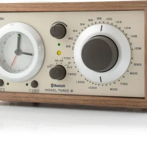 Tivoli Audio MODEL Three Minijärjestelmä Bluetoothilla ja USB:llä (Pähkinä, Beige)